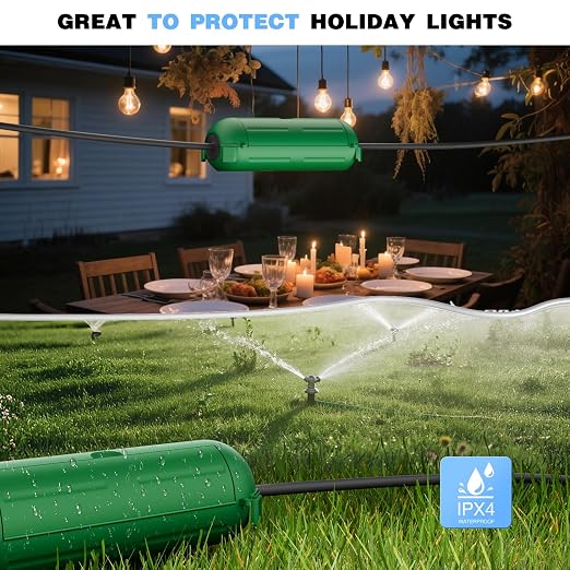 3 Pack Outdoor Extension Cord Waterproof Cover, - Image 6