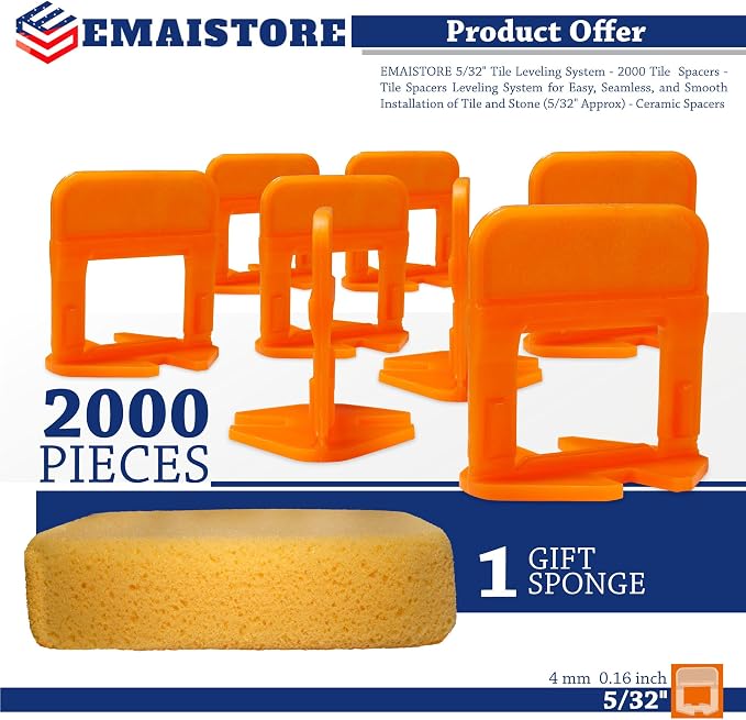 Tile Leveling System – 2000 Tile Spacers – Compatible - Image 2