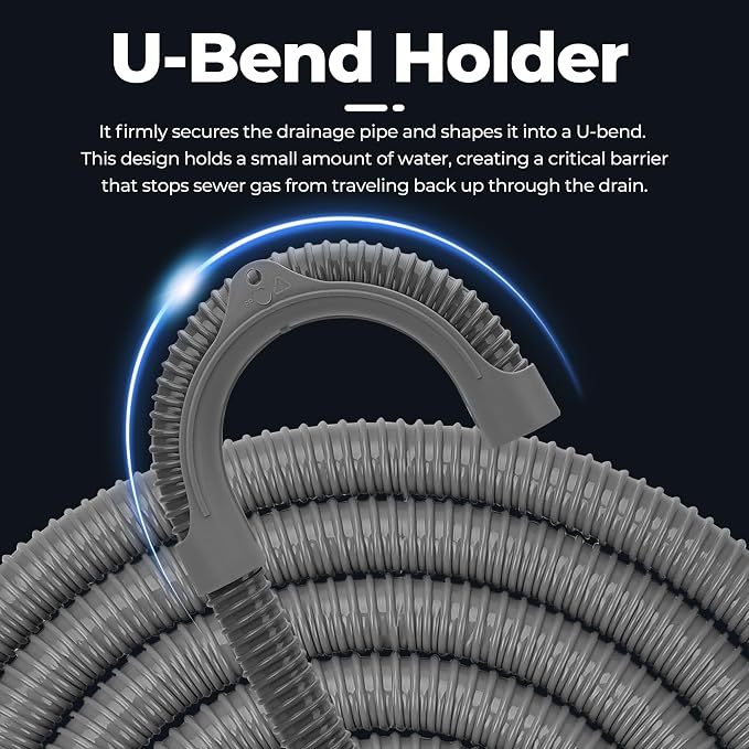 8Ft Universal Washing Machine Drain Hose Flexible Extension Hose | Flexible - Image 2