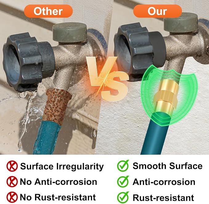 2 Pack Male to FeMale Adapters, 1/2" MNPT x 1/8" FNPT Brass Hex Bushing Reducer - Image 4