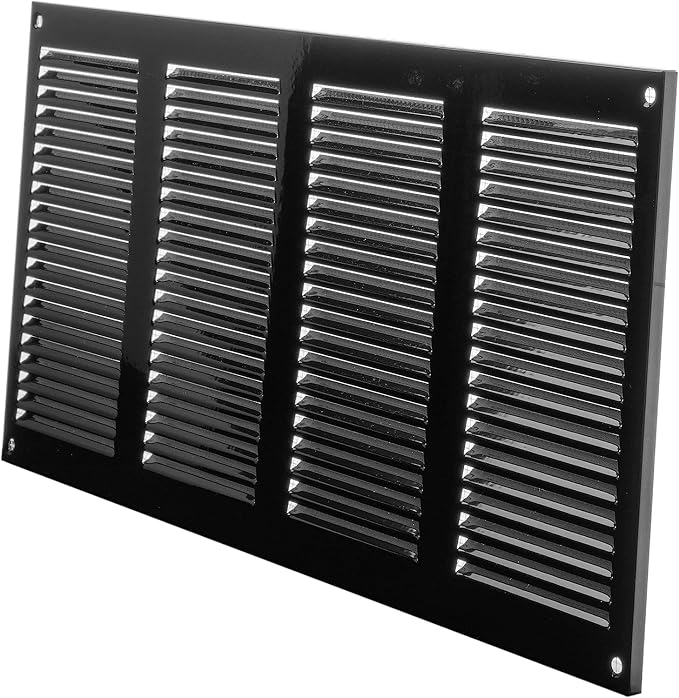 Repa Market 2-Pack Air Vent Cover 16x8 Inch Black Galvanized Steel Louvered - Image 7