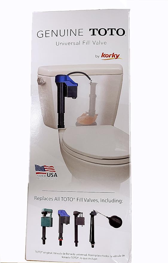 Genuine TOTO USA Made Korky 528GT Blue Universal Toilet Fill Valve Replacement - Image 2