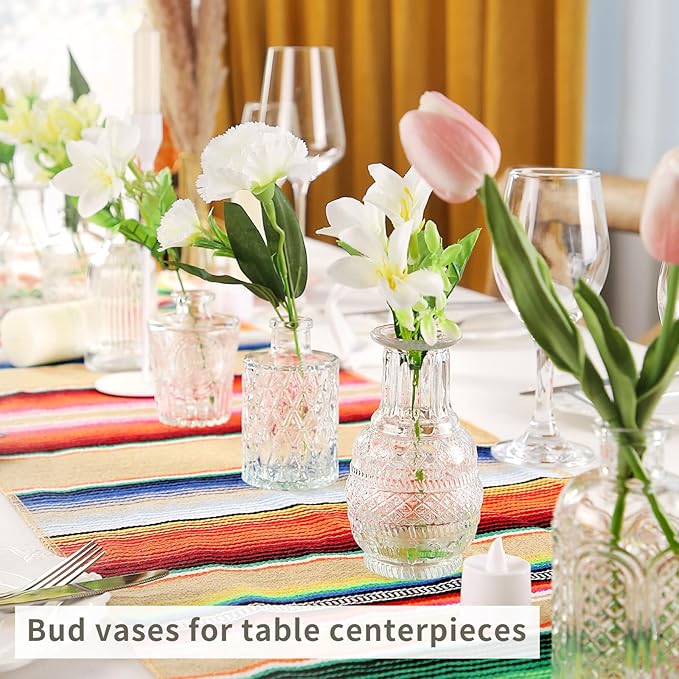 Glass Bud Vases in Bulk Set of 30 Pcs, Small Glass Vases - Image 2