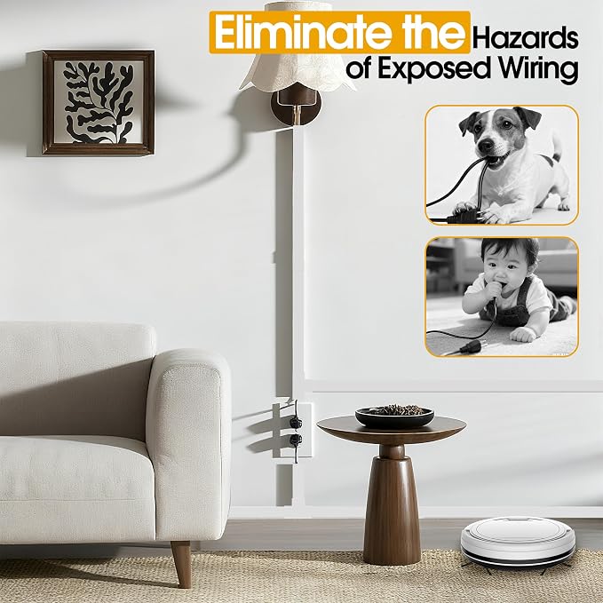 425in TV Cord Hider Wall, Cord Covers - Image 7