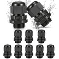 10PCS 1/2 inch NPT Cable Gland Waterproof IP68, Fits 6-12mm Cable | Industrial by Unknown
