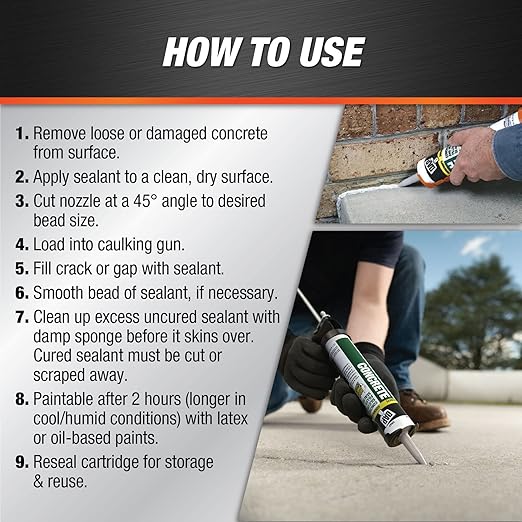 DAP Concrete and Mortar Filler and Sealant, 10.1 Oz - Image 3