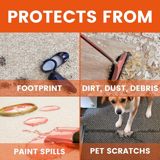 TAPEBEAR Carpet Protection Film 30" x 200' Carpet Cover 500 Sq.Ft - Image 5