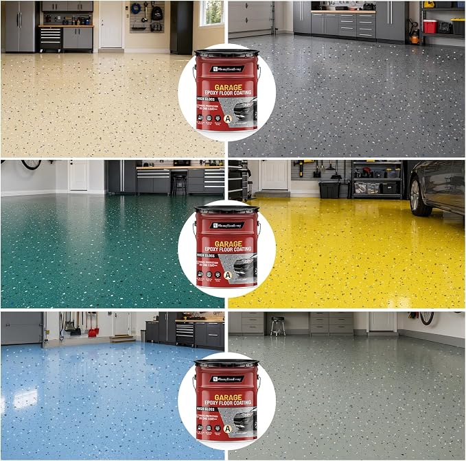 4 Gallon Epoxy Floor Paint kit -100% solids| 6H hardness|20-year durability| - Image 2