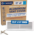22x6 Aluminum Wall Ceiling Air Return Vent Cover HVAC Rustproof Grille by ACLAMINAIRE