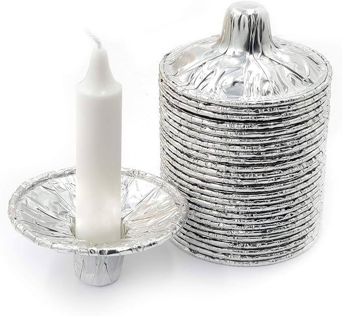 The Dreidel Company Extra Heavy Disposable Candle Holders, 1200 Pack - Image 7