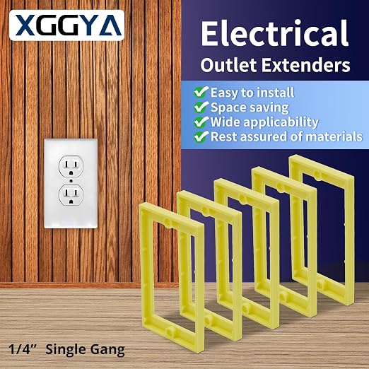 12PCS 1/4 Inch Single Gang Outlet Box Extender - Image 2