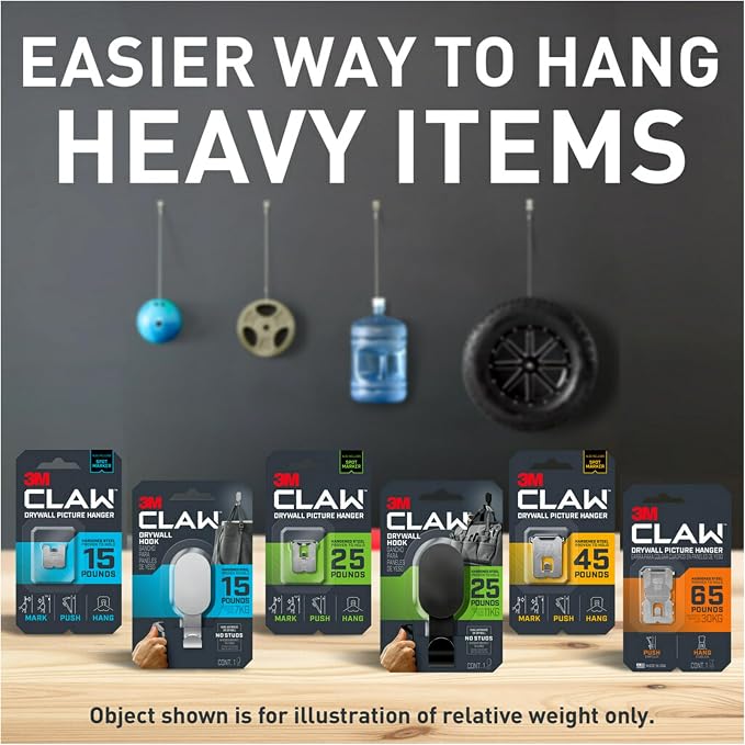 3M CLAW 25 lb. Drywall Picture Hanger - Image 11