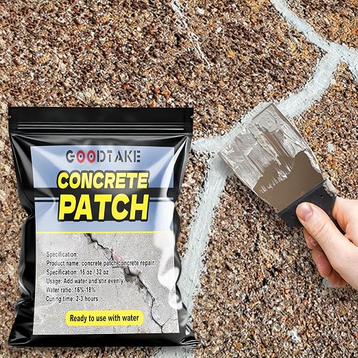 GOODTAKE Concrete & Cement Crack Filler, 10 Pounds Concrete Repair & Patch - Image 3