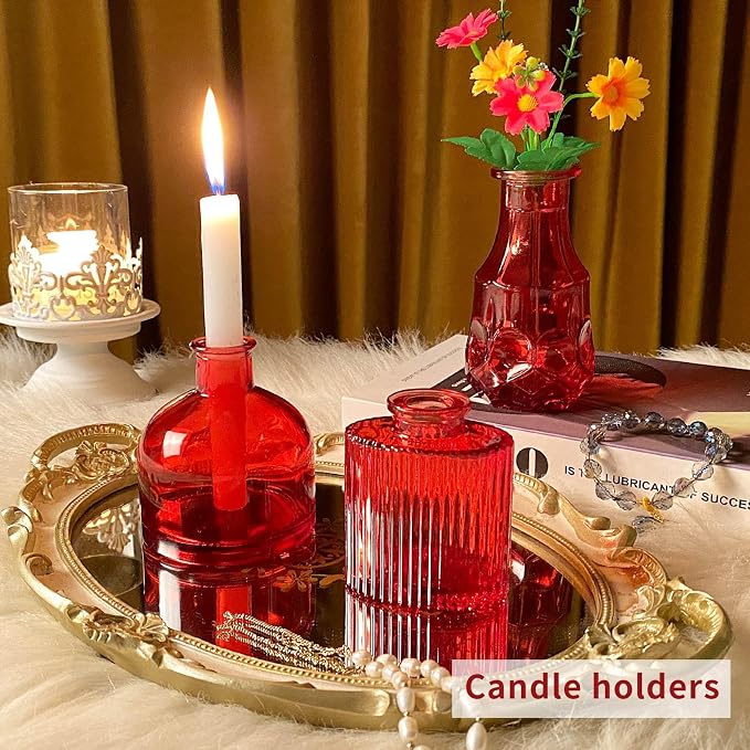 Glass Bud Vases Set of 30 pcs for Wedding, Home Decor, and Events, Mini Vases - Image 4