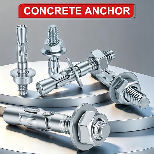5/8 x 10 inch Wedge Anchors, Galvanized Concrete Anchors, Concrete Wall Anchors - Image 4