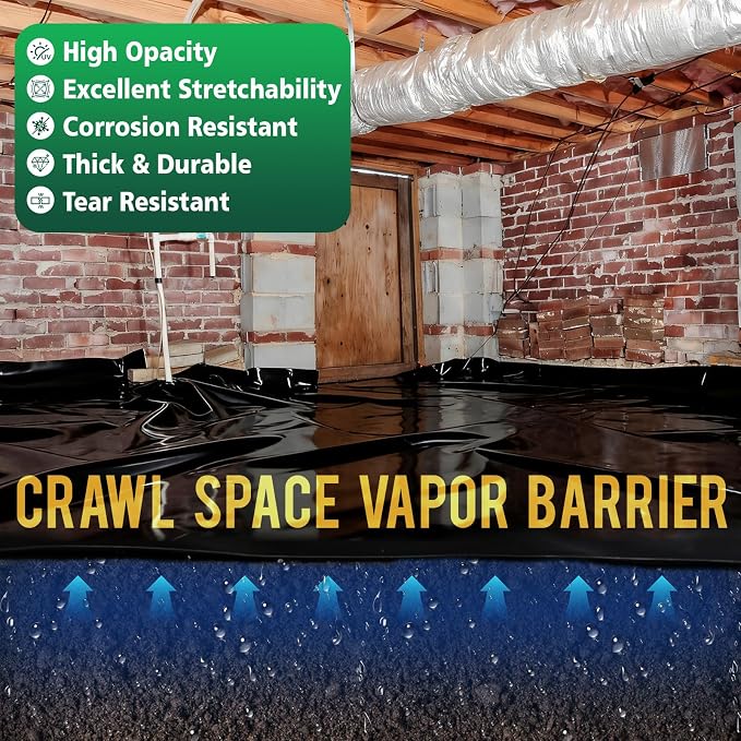 10 Mil 2.5 FT X 100 FT Plastic Sheeting Heavy Duty Thick LLDPE Black - Image 4