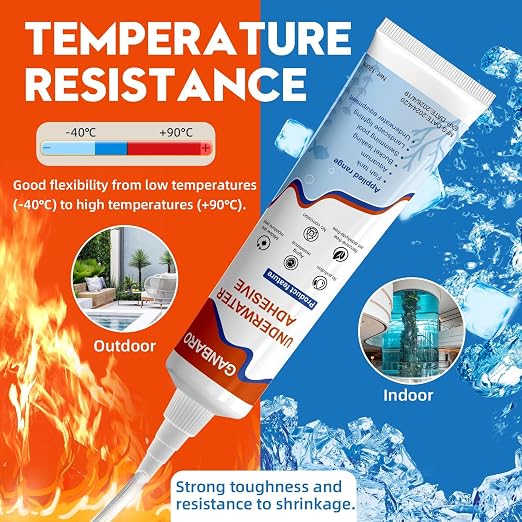 Ganbaro® 4 oz Underwater Sealant, Aquarium Sealant Clear, Marine Silicone - Image 6