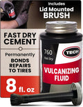 TECH Chemical Vulcanizing Fluid 8 oz Tire Rubber Cement by TECHTireRepairs