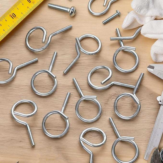 1.25" Bridle Rings 30 PC 1/4"-20 Threaded, Wire Support, Heavy Duty Steel Cable - Image 6