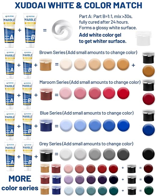 Marble and Granite Repair Kit DIY Fix Reattaches Countertop | 160g/5.64oz - Image 2