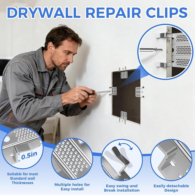 52 Pack Drywall Repair Clip, Drywall Clips Repair - Image 3
