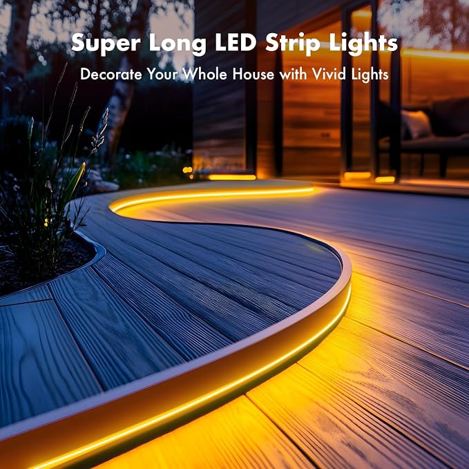SILFU Neon Rope Lights, 100FT RGB LED Strip Lights | Waterproof IP67 LED Lights - Image 6