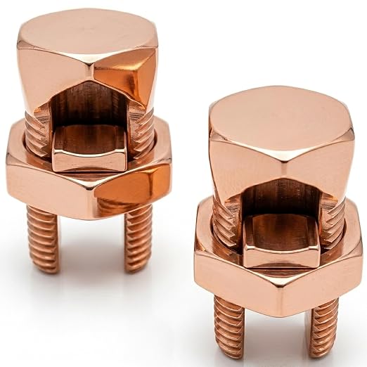 Size #4 Copper Split-Bolt Connector 4 AWG Heavy-Duty Electrical Wire Splicing by OhLectric