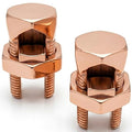 Size #4 Copper Split-Bolt Connector 4 AWG Heavy-Duty Electrical Wire Splicing by OhLectric