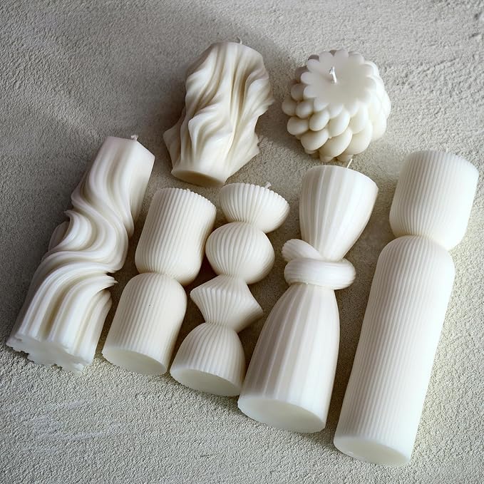7-Pack Pillar Candles - Image 2