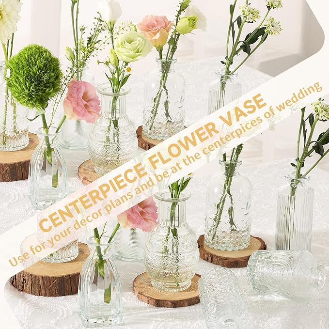 24PCS Mini Bud Vases As Wedding Centerpieces - Image 6