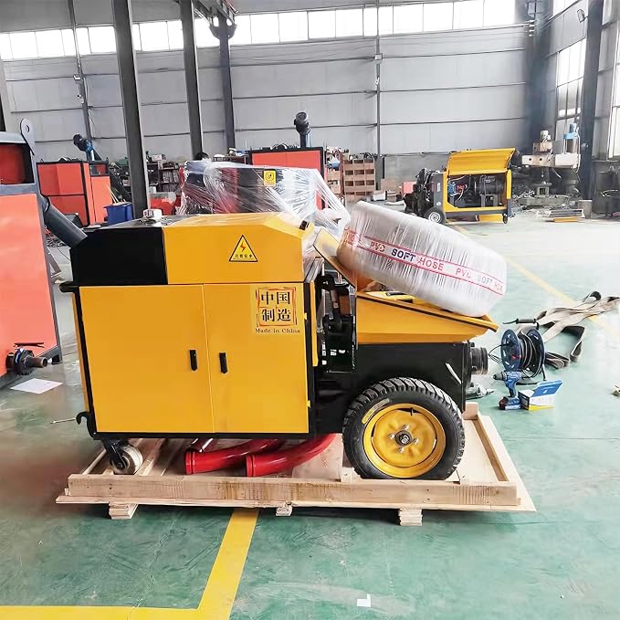 Small Mobile Concrete Pump Portable Hydraulic Cement Line Pump Machine | by Unknown