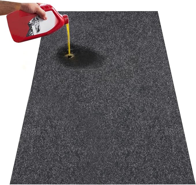 VEVOR Garage Floor Mat, 7.6'x19' Oil Spill Mat Waterproof Protection from Water by VEVOR