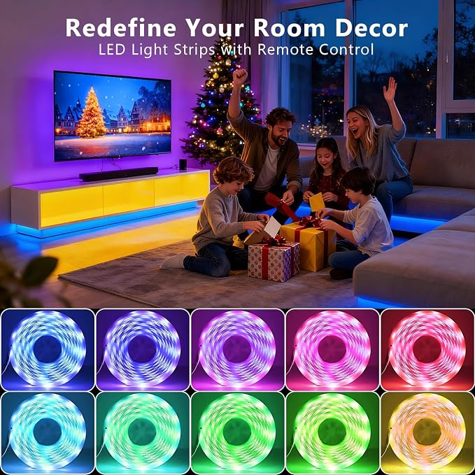 DAYBETTER Led Lights for Bedroom 150 ft, LED Lights - Image 2