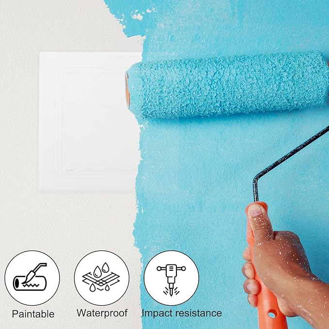 PATIKIL 7x7 inch Removable Hinged Access Panel, ABS Plumbing Access Doors Easy - Image 5