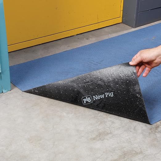 PIG Industrial Absorbent Grippy Floor Mat | Adhesice-Backed Grippy | 32"W x - Image 2