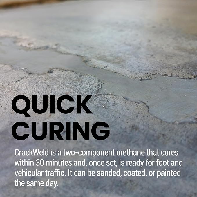 CrackWeld Concrete Crack Repair Kit – Polyurethane Concrete Crack Filler - Image 4