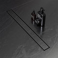 EXF Linear Shower Drain 26 Inch Matte Black by EXF