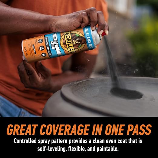 Gorilla Waterproofing Spray, 16 oz, Flexible Sealant | Rubberized Coating - Image 4