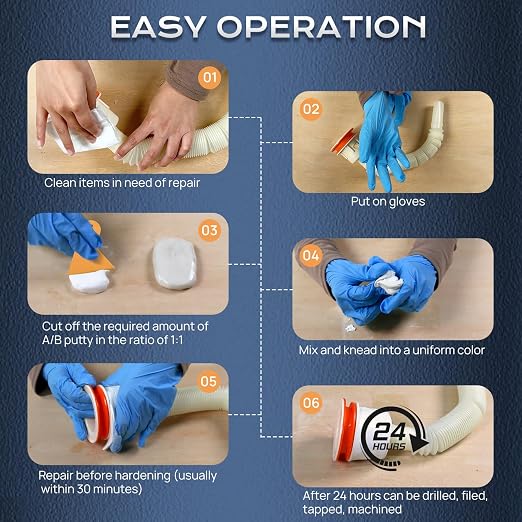 Boncart High Strength AB Epoxy Putty, 400g Steel Reinforced Repair Filler | - Image 4