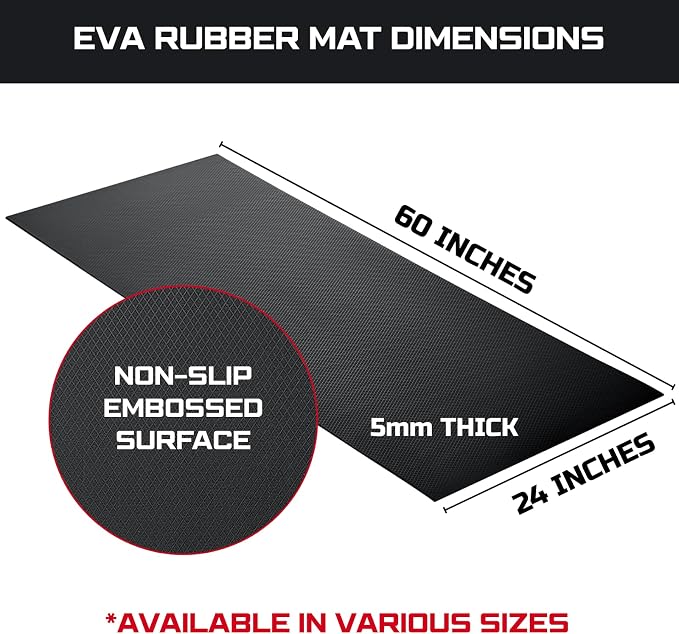 ONREVA Workbench Mat 24X60 Inches, EVA Rubber Work Mat, Protect Your Work Bench - Image 2
