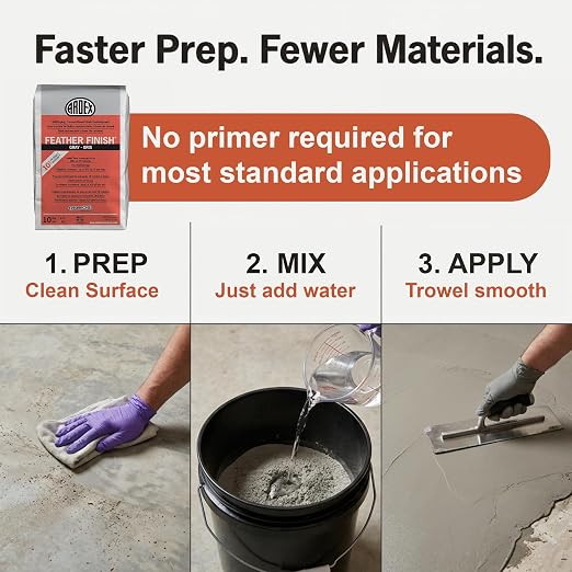 Ardex Feather Finish Cement-Based Floor Underlayment 10 lb White, 5X Bags | - Image 5