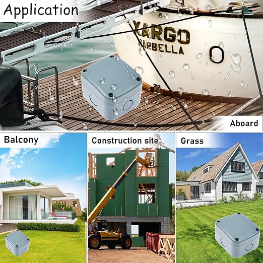 Project Box ABS Plastic Grey Junction Box IP66 Waterproof DIY Electronic | 3.25 - Image 8