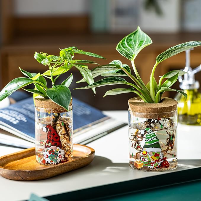 Christmas Vase, Christmas Themed Propagation Stations, Glass Propagation Vases - Image 6