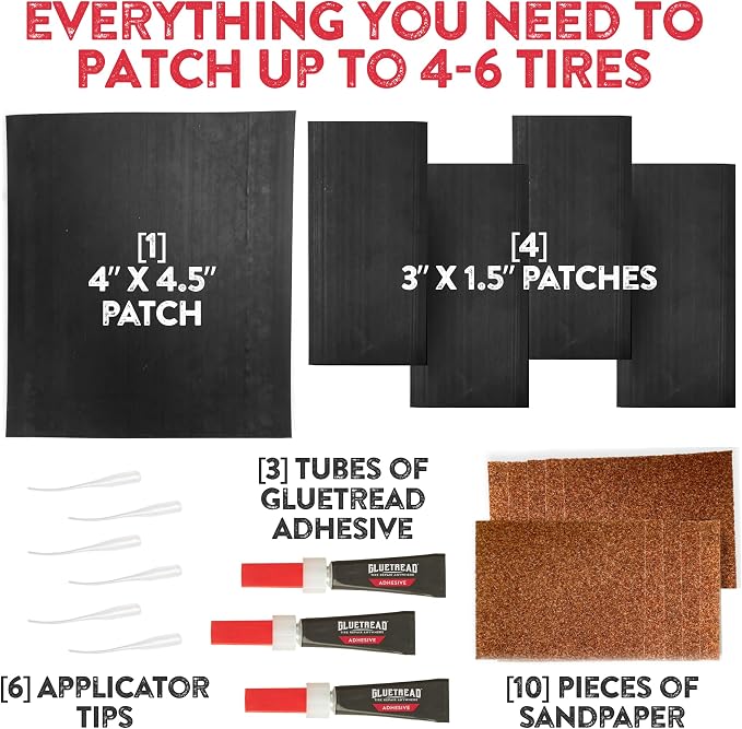 GlueTread SXS Sidewall Tire Repair Kit, Off Road UTV ATV Tire Patch Kit | Mends - Image 5