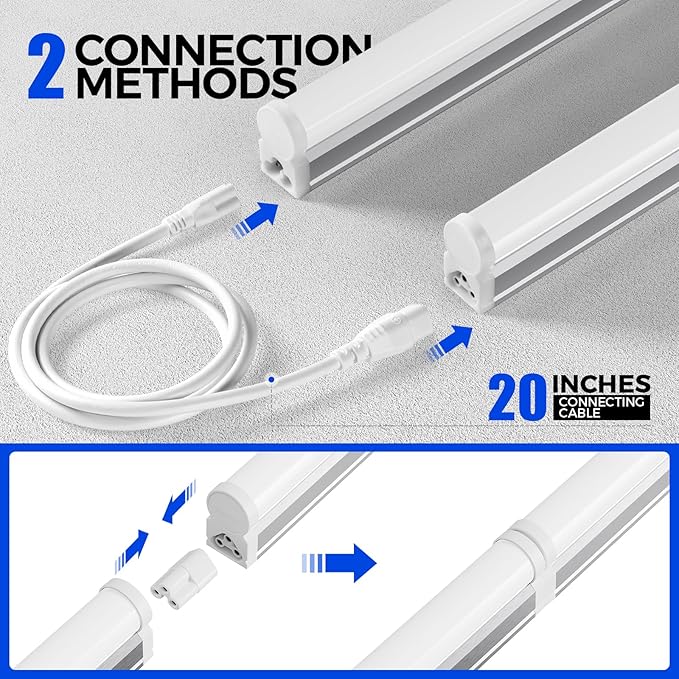 Barrina (Pack of 6 LED T5 Shop Light 3FT, 6500K Super Bright White, 16W | 1900lm - Image 5