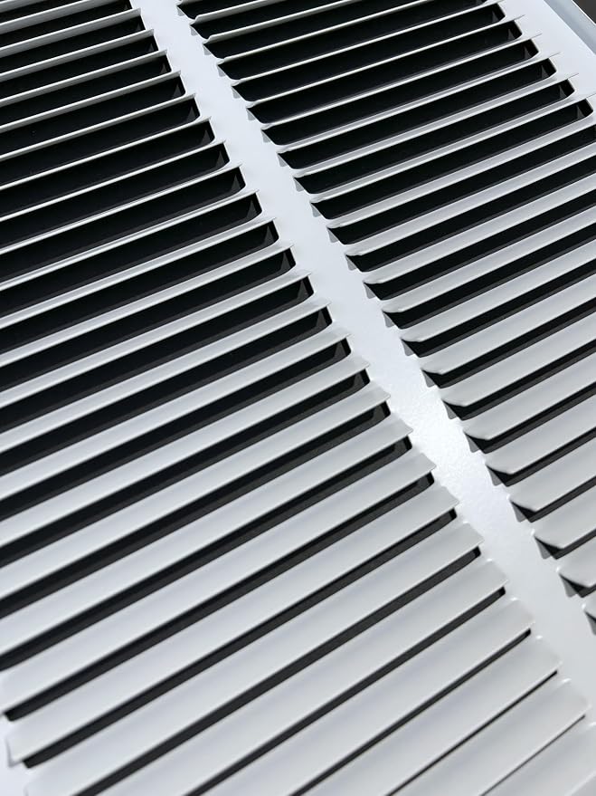 Fits 20x20 Duct Opening Stamped Steel Return Air Grille Vent Cover Grille - Image 3