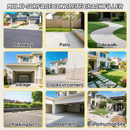 Concrete Crack Filler, 4.5LB Waterproof Self Leveling Cement Crack Filler | - Image 6