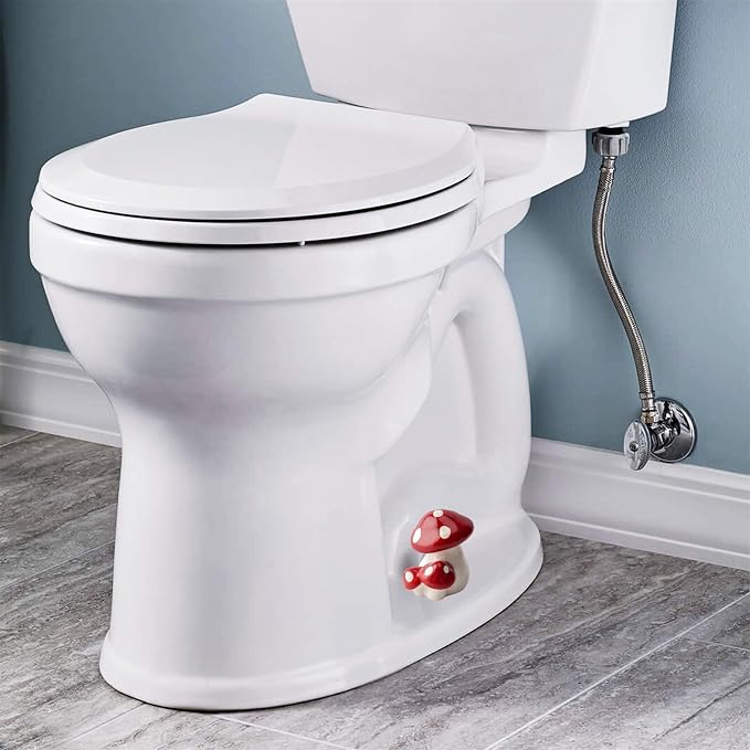 WANSHUNLMI Red Ceramic Mushroom Toilet Floor Bolt Covers, Easy Installation - Image 8
