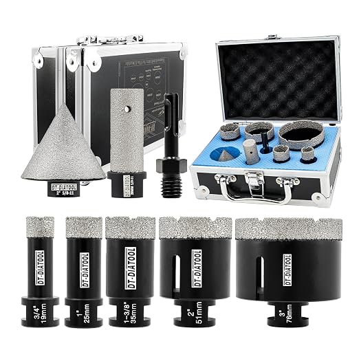 DT-DIATOOL Diamond Tile Hole Saw 8pcs/Set 19/25/35/51/76mm - Image 7