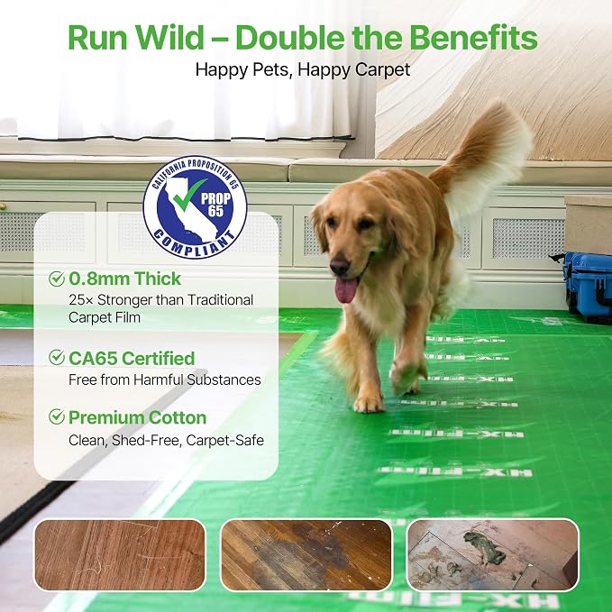 39" x50' Heavy-Duty Floor Protection | Construction Grade Carpet Protector | - Image 6